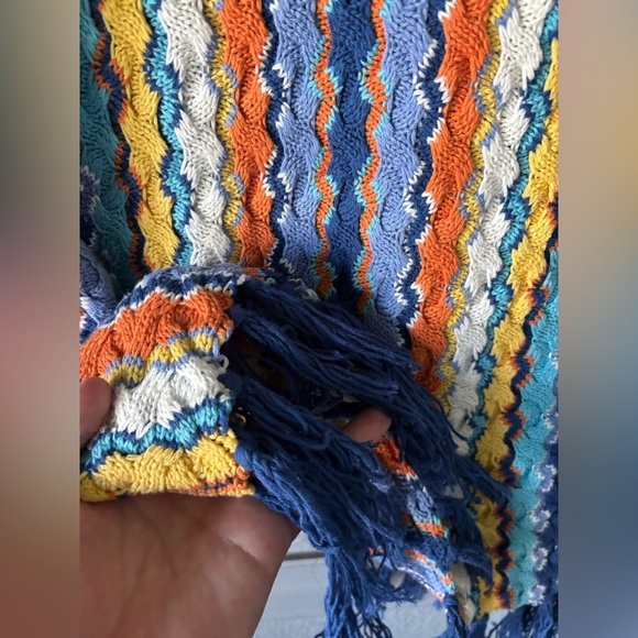 Ruby Rd. | Crochet | Tassel | Colorful | Short Sleeve Sweater | Small - Picture 6 of 10